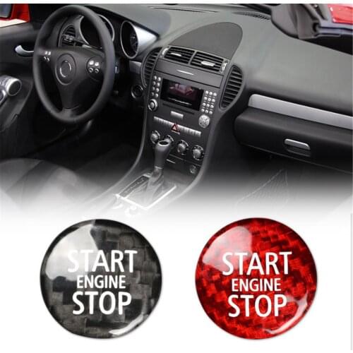 Carbon Fiber Voor Mini Cooper R55 R56 R57 R58 R59 R60 R61 Accessoires Auto Motor Start Stop Knop Interieur Trim cover Stickers