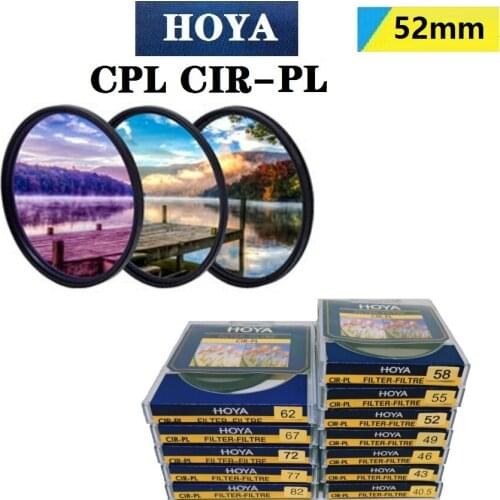 HOYA CPL CIR-PL 52mm Ultra-thin Circular Polarizer Filter Digital Protector Suitable for Nikon Canon Sony Camera Lens