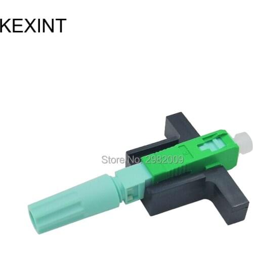 Screw Type Reusable FTTH Fiber Optic Quick Connector SC/APC