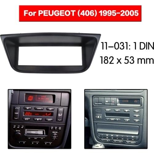 Top quality car radio installation dash mount kit stereo install for PEUGEOT (406) 1995-2005 1-DIN 11-031