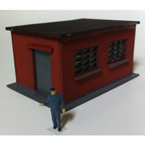 1/87 Model Train ho scale railway station rest room diy kit architectural model material sand table model materials