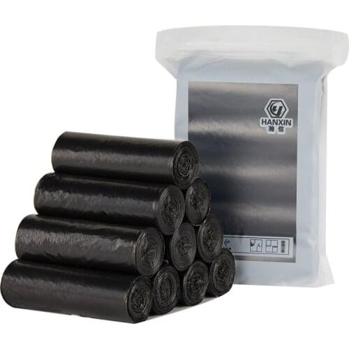 150pcs/pack 45x50cm Top Flat Type Disposable Trash Bags New Material Plastic Bags Household Garbage Bags