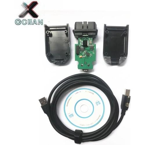 17.8 Electrical Testers OBDII 16 Pin Diagnostic Cable 1St 2nd 178 ATMEGA162+16V8+FT232RQ support Multi-language