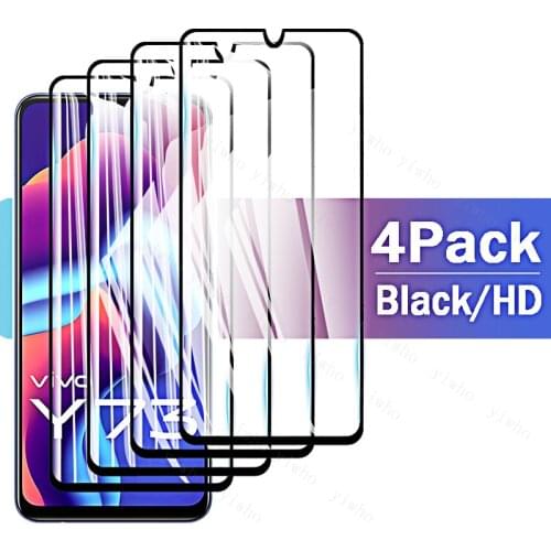 4PCS for Vivo Y73 Y72 Y52 5G Tempered Glass Screen Protector 9H ProtectIve Front Screen Protector Y51 Y31 V21 V21E V20 Pro Se