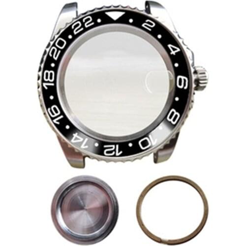 40MM Watch Case Back Cover Shell Bezel Parts for ETA 2836 MIYOTA 8215 821A for Mingzhu 2813 3804 Movement