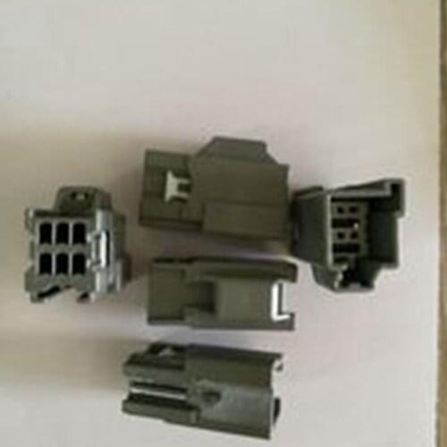 5pcs/lot 6 Pin 6 Way Male Auto Rear Camera Harness Socket Automotive Plug Connector With Terminals For Ford Mondeo 7282-6454-40