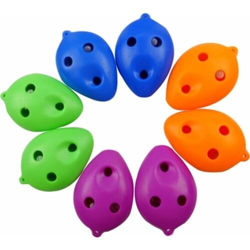 6 Hole ABS Plastic Treble C Ocarina for Beginner 6 Hole Ocarina Blue of Woodwind Instruments figure toys