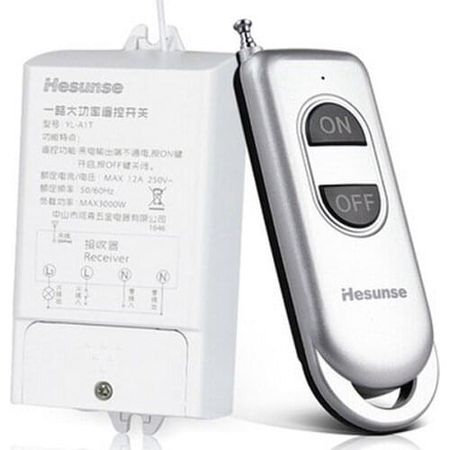 New Arrival 200M 220V Wireless Switch With Remote Control High Power Long Distance Remote Control 3000W Smart Switch For Light