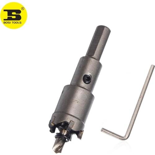 BOSI 16mm steel hole drill bit on metal pipe sheet many size available