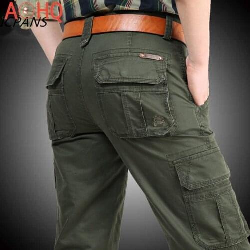 Cargo Pants Men Multi-pockets Baggy Men Pants Military Casual Trousers Winter Autumn Army Pants Joggers PSize 40 42 44
