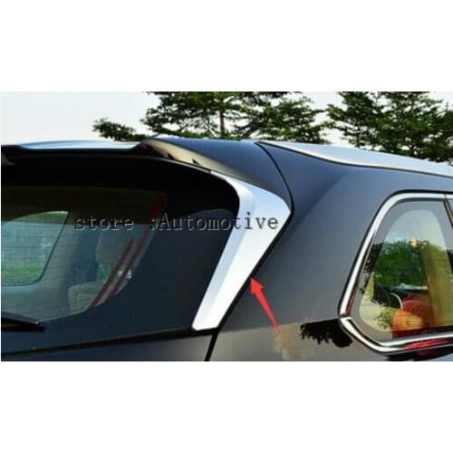 2 PCS ABS chrome Tail light side cover decorative stickers case for TOYOTA HIGHLANDER 2014 2015 2016 2017 parts accessories