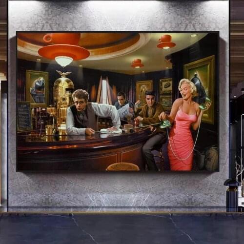 Classic Movie Character Star Painting Poster Prints HD Pictures Printed on Canvas for Room Home Aesthetics Decor Wall Art