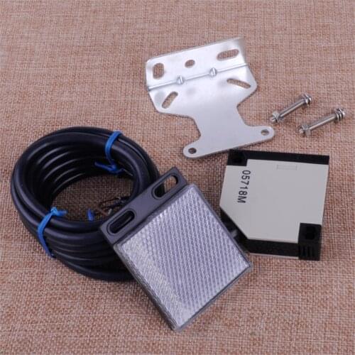 LETAOSK New DC 10-24V 3A E3JK-R4M1 Specular Reflection Photoelectric Sensor Switch Set