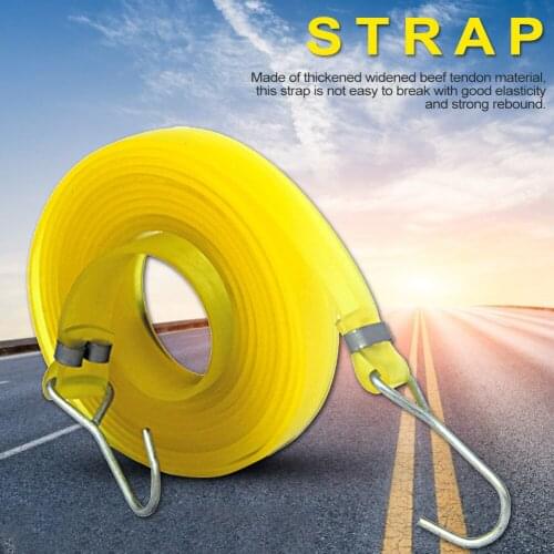 Bicycle Tendon Material High Elastic Adjustable Binding Rope Strap Car Motorcycle Bike Luggage Bag Flat Bungee Cord 70.86