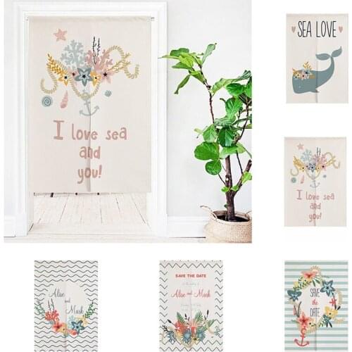 Cartoon Fabric Home Hanging Curtain Bedroom Kitchen Half Panel Curtain Home Decoration Shower Door Curtain Blackout Curtain