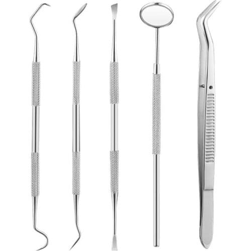 New Dental Mirror Sickle Tartar Scaler Teeth Pick Spatula Dental Laboratory Equipment Dentist Gift Oral Care Tooth Cleaning Tool