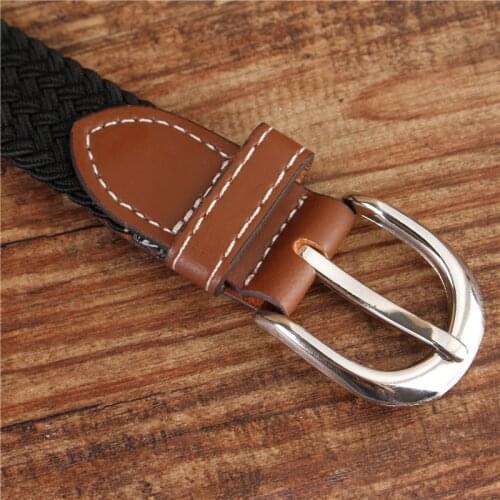 FURONG Narrow 2.5Cm Waistband Canvas Elasticity Weaving Buckle Belt Student Child Belt Harajuku Pasek Do Spodni Ceinture R065
