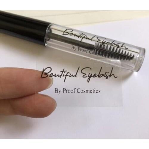 Clear Lip Gloss Tube Labels Roller Bottle Labels PVC Waterproof Lip Gloss Tube Accessories Adhesive Printing