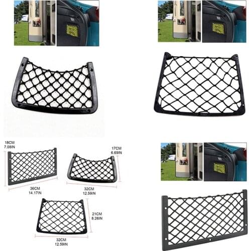 Universal Framed Stretch Mesh Net Pocket Phone Storage Bag For Auto RV Home Marine Car Accessories Backrest of Auditorium Seat