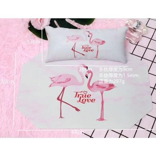 Octagonal Hand Pillow Special Nail Repairing Hand Pillow Marble Pattern Painting Nail Pad Pu Leather