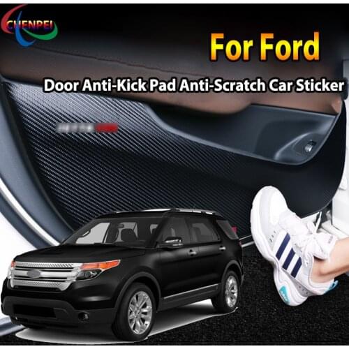 For Ford Explorer 2011-2015 Territory(SEV) Car Door Anti Kick Pad Protection Stickers Car Interior Decoration Accessories