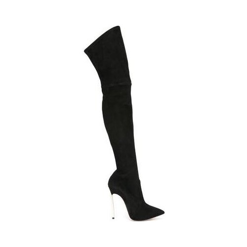Nude suede boots hot selling womens over the knee boots pointed toe super high thin heels stretch fabric boots thigh high boots