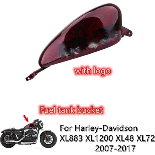 2.4 Gallon Fuel Tank Rude Steel EFI Fuel Tank For Harley Sportster XL883 XL1200 XL48 XL72 XL 883 1200 ，2007-2017