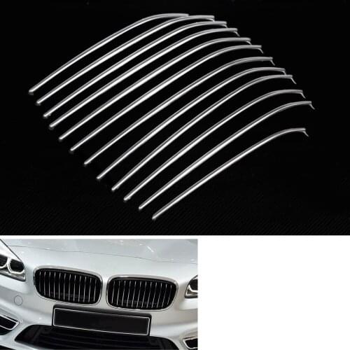 24pcs/set Car Front Grill Mesh Grille Covers Decorate Trim Decal ABS Fit For BMW 2 Series 2014 2015 2016 Car Styling Accessories