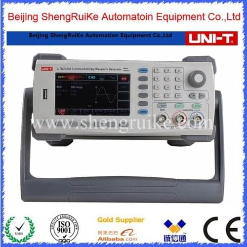 25MHz Dual Channels Signal Function Arbitrary Waveform Generator 200MSa/s 4.3'' TFTLCD 480x272 Arb. Memory Depth 1M USB UTG2025A