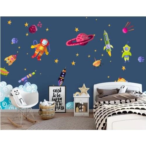 Custom photo 3d wallpaper Cosmic spaceship space dream children room home decor 3d wall murals wallpaper for walls 3 d