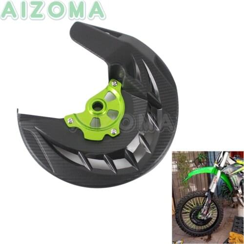 Black Offroad Front Brake Disc Rotor Cover Brake Caliper Protection for Kawasaki KX125 KX250 KX250F KX450F KLX450R 2006-2018