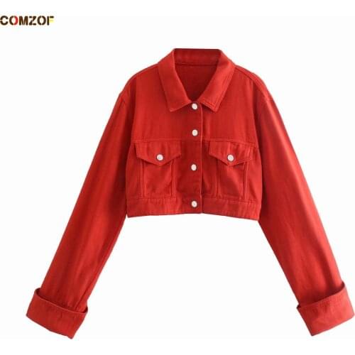 Женские красные куртки COMZOF China At AliExpress