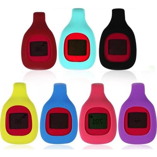 Colorful Sport Protective Shell Soft Silicone Rubber Belt Clip Replacement Cover Case Holder ForFitbit Zip Activity Tracker