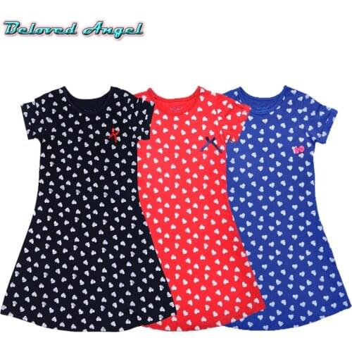Girls Summer Dress Brand New Stripe Star Dot Cotton Baby Unicorn Dress Princess Costume Children Vestidos Kids Dresses for Girls