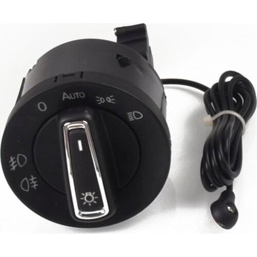 For VW Passat B8 Tiagun T-Roc Chrome Auto Headlight Switch Replace module 5GG941431D