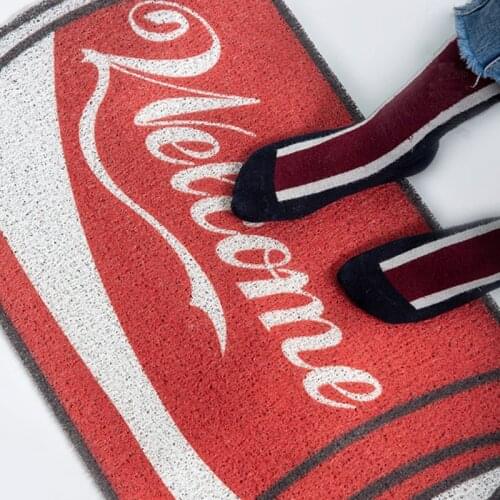 Household Creative Personality Coke Anti-skid Door Mat Cartoon Household Dust Removal Door Mat Carpet Children Bedroom Floor Mat
