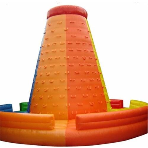 Good quality inflatable sports colorful inflatable climbing wall for sale