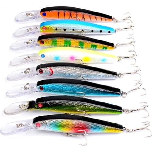 Red head Minnow lures fishing fish pencil hook baits 13cm 14.5g
