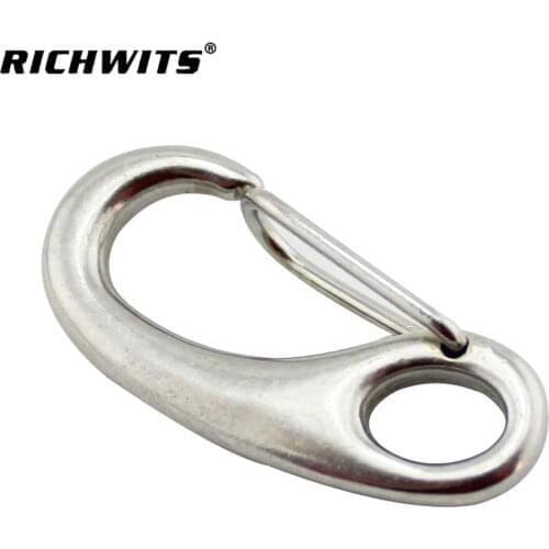 China Supplier Multifunctional Egg Shape Spring Snap Hook Quick Link Carabiner 50mm, 5pieces per lot