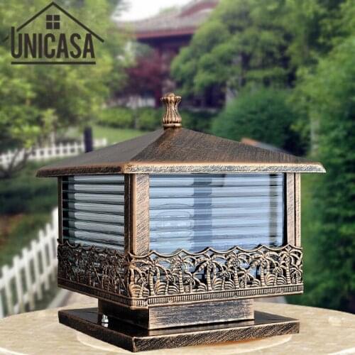 Outdoor Wall Lights Garden Antique Christmas light Aluminum Mini Lighting Brown Vintage Mini LED Wall Lamp