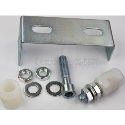 1PCS Sliding Gate Upper Guide Nylon Roller w/ Electroplated Bracket Anti-Rush ED67