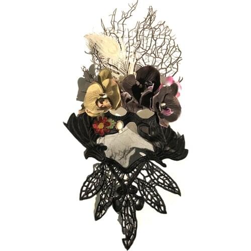 New Party Masks Masquerade Lace Masks Halloween Christmas Horn Feather Mask Fashion Women Sexy Half Face Mask