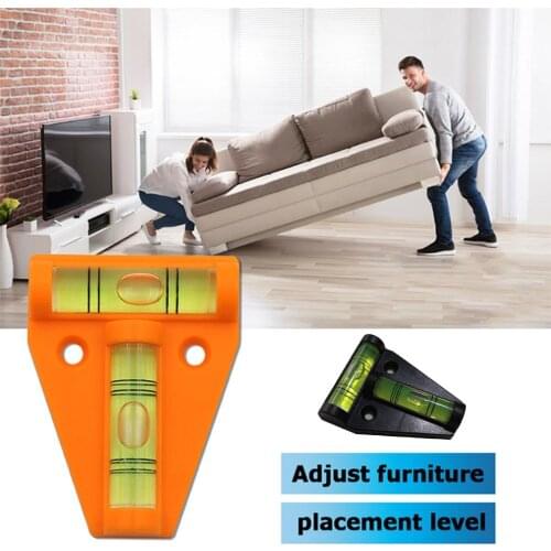 New Poratable Shape Spirit Level Bubble Working Fixing Type Level Measure Bubble Tool Mini Plastic Measurement Tool