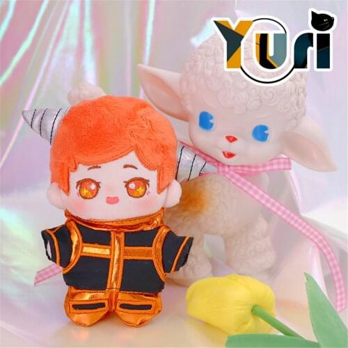 Official Original Happy Star Lian Rongbao 10cm Plush Mini Doll Figure Toy Change Clothes Outfit Suit Cosplay Cute Gift C Rua