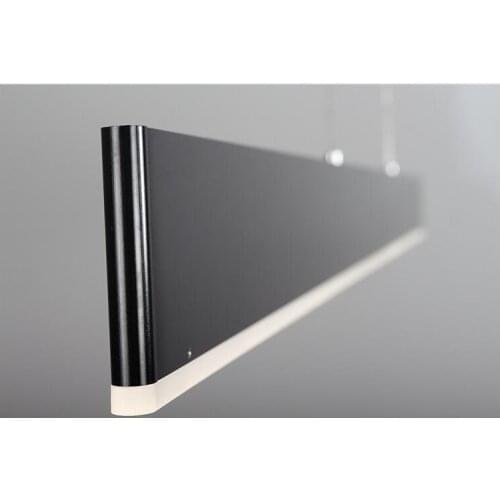 Office minimalist modern led chandelier strip LED office chandelier brushed oxidation type aluminum lamps