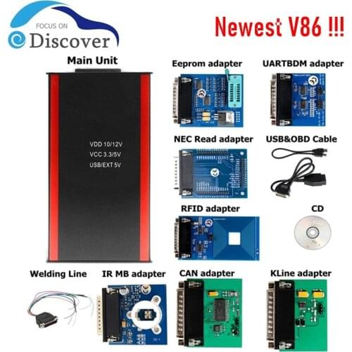 Iprog+ V86 Support IMMO+Mileage +Airbag Reset till the 2019 year IPROG Pro Programmer Replace Carprog/Digiprog3/Tango