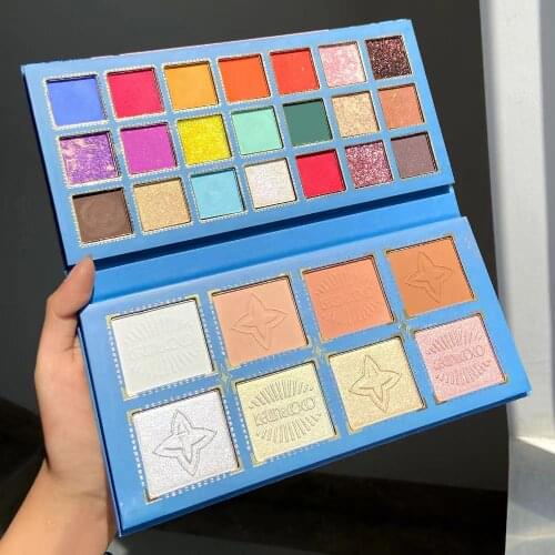 28 Color Makeup Palette Nude Shimmer Matte Eyeshadow Palette Glitter Highlighter Palette Eyeshadow Pallete Cosmetic
