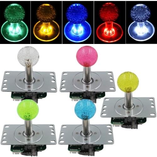 High-quality LED arcade joystick with round gear 8 angle 5pin joystick line for coin-operated arcade cabinet crane machine