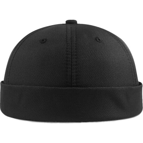 Winter Men Fleece Lining Docker Cap Skullcap Big Size Sailor Cap Beanie Hats Men Bucket Cap Brimless Hat Skullcap Bonnet Dad Cap