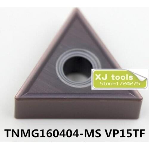 10pcs TNMG160404-MS VP15TF /TNMG160408-MS VP15TF carbide inserts for MTJNR/MTENN,Turning Blades for Steel and Stainless Steel